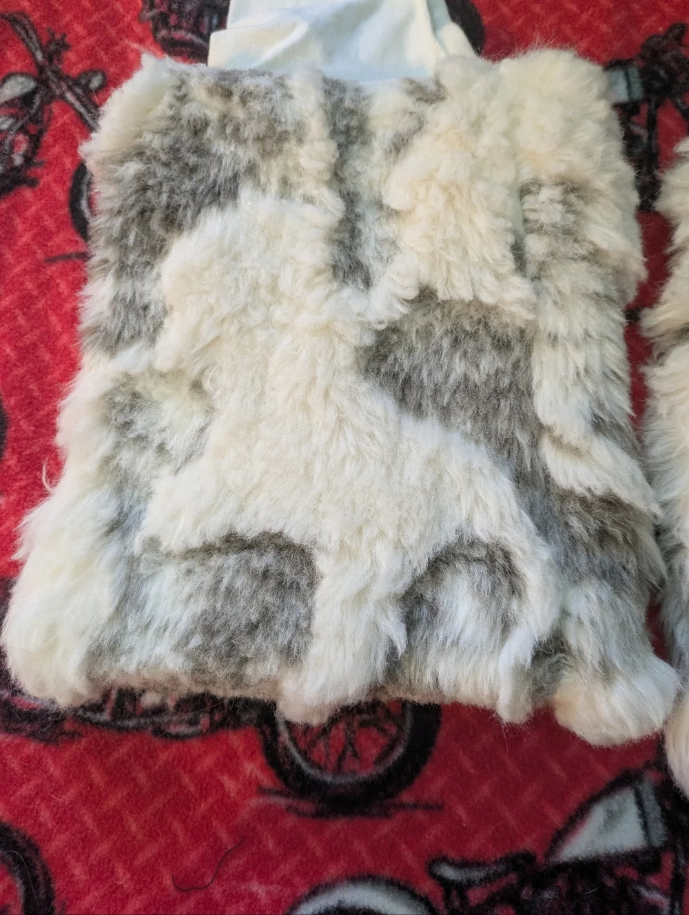 ❄️ Cozy-Chic‎ Spotted Fake Fur Leg Warmers ❄️